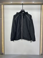 Replica Square GG print nylon jacket