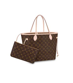 Replica Louis Vuitton Monogram Neverfull MM Beige