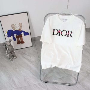 Replica Dior New Crew Neck T-shirts For Unisex Black and White#NTS095