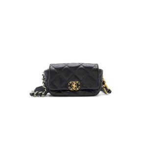 Replica Chanel Lambskin Mini Flap Bag Black