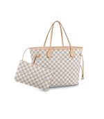 Replica Louis Vuitton Damier Azur Neverfull MM Beige