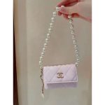 Replica Chanel Lambskin Belt Bag Pink