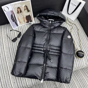 Replica Moncler – Drawstring-waist Quilted Hooded Jacket – Womens – Black