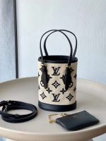 Replica Louis Vuitton New Handbags Monogram  Nano Bucket M82418 Black