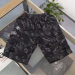 Replica Bape Short Pants Streetwear For Unisex Black and Camo Color#NTS125