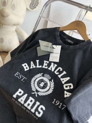 Replica Balenciaga New Crew Neck T-shirts For Unisex#HTS96