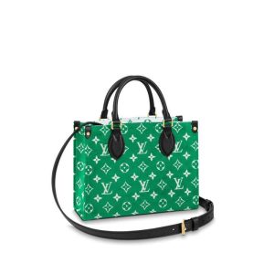 Replica Louis Vuitton Monogram Jacquard Velvet Onthego PM Green