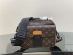 Replica Louis Vuitton S-Lock Messenger Monogram Macassar Canvas in Men’s Bags M46688