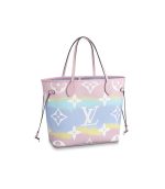 Replica Louis Vuitton LV Escale Neverfull MM Pastel Pink