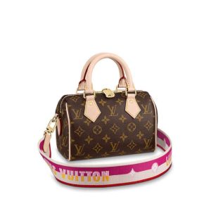 Replica Louis Vuitton Monogram Speedy Bandouliere 20 Fuchsia