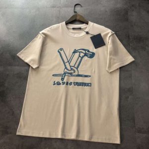 Replica Louis Vuitton New Crew Neck T-shirts For Unisex#HTS216