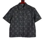 Replica Amiri Monogram Demin Short Sleeve Shirts For Unisex#NTS087