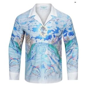 Replica Casablance New Print Long Sleeve Shirts For Men#BC006