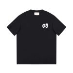 Replica Gucci New Crew Neck T-shirts For Unisex Black and Apricot#NTS090