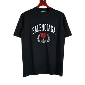 Replica Balenciaga New Crew Neck T-shirts For Unisex Black and Grey#NTS123