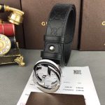 Replica Gucci Men’s Black Belt #GB003