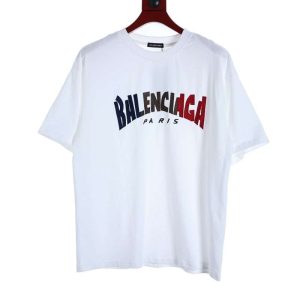 Replica Balenciaga New Crew Neck T-shirts For Unisex Black and White#NTS184