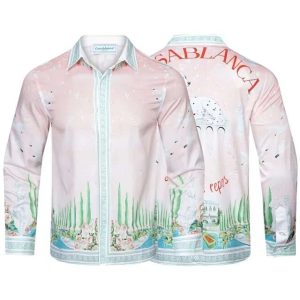 Replica Casablance New Print Long Sleeve Shirts For Men#BC011