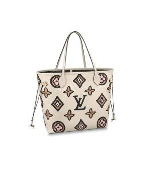 Replica Louis Vuitton Neverfull MM Cream Or Black