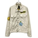 Replica Drew House Mixed Media Trucker Jacket Natural