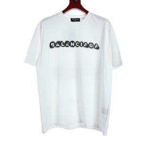 Replica Balenciaga New Crew Neck T-shirts For Unisex Black and White#NTS174