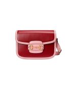 Replica Gucci Horsebit 1955 Small Shoulder Bag Red and Pink Leather