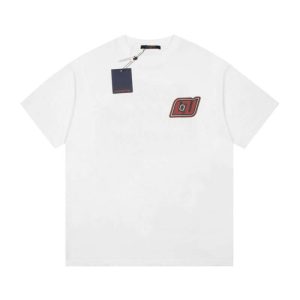 Replica Louis Vuitton New Crew Neck T-shirts For Unisex Black and White#NTS131