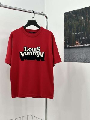 Replica Louis Vuitton New Crew Neck T-shirts For Unisex#HTS194