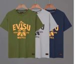 Replica EVISU 2023SS New Crew Neck T-shirts For Men #HT049