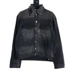 Replica Balenciaga New Distressed Vintage Lightning Cowboy Jacket