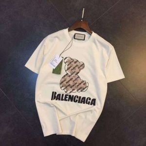 Replica Gucci x Balenciga New Crew Neck T-shirts For Unisex#HTS206