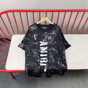 Replica AMIRI Print Crew-Neck T-shirts