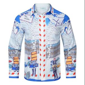 Replica Casablance New Print Long Sleeve Shirts For Men#BC001