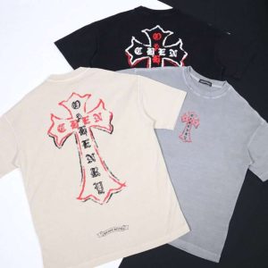 Replica Chrome Hearts  New Crew Neck T-shirts For Unisex Steetwear#HTS97