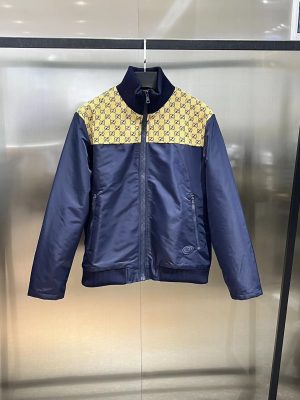 Replica GUCCI 2023 SS Cotton canvas and GG Supreme jacket