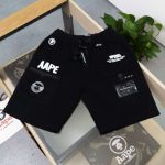 Replica Bape Short Pants Streetwear For Unisex Black and Camo Color#NTS126