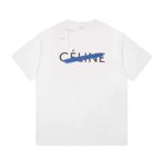 Replica Celine New Crew Neck T-shirts For Unisex Black and White#NTS132