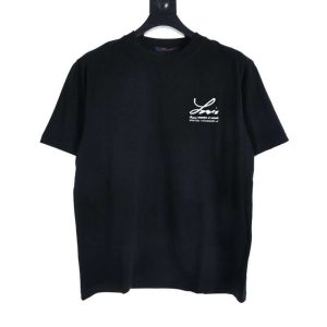 Replica Louis Vuitton Sketch City Foam Print T-shirt For Unisex Black
