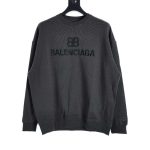 Replica Balenciaga  Double B Logo Three-Dimensional Embroidered Round Neck Sweatshirt Three Colors