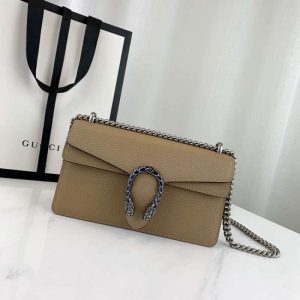 Replica Gucci Dionysus Small Shoulder Bag in Apricot Leather