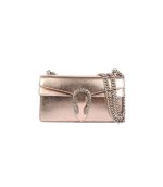 Replica Gucci Dionysus Small Shoulder Bag in Rose Gold Lame Leather