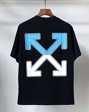 Replica OFF-WHITE T-Shirts Streetwear Tee Black and White#OFTS003