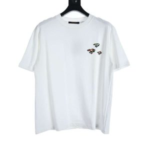 Replica Louis Vuitton NIGO Small Logo Flying Duck Print T-shirt For Unisex White