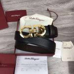 Replica Ferragamo Men’s Black Belt #FB001